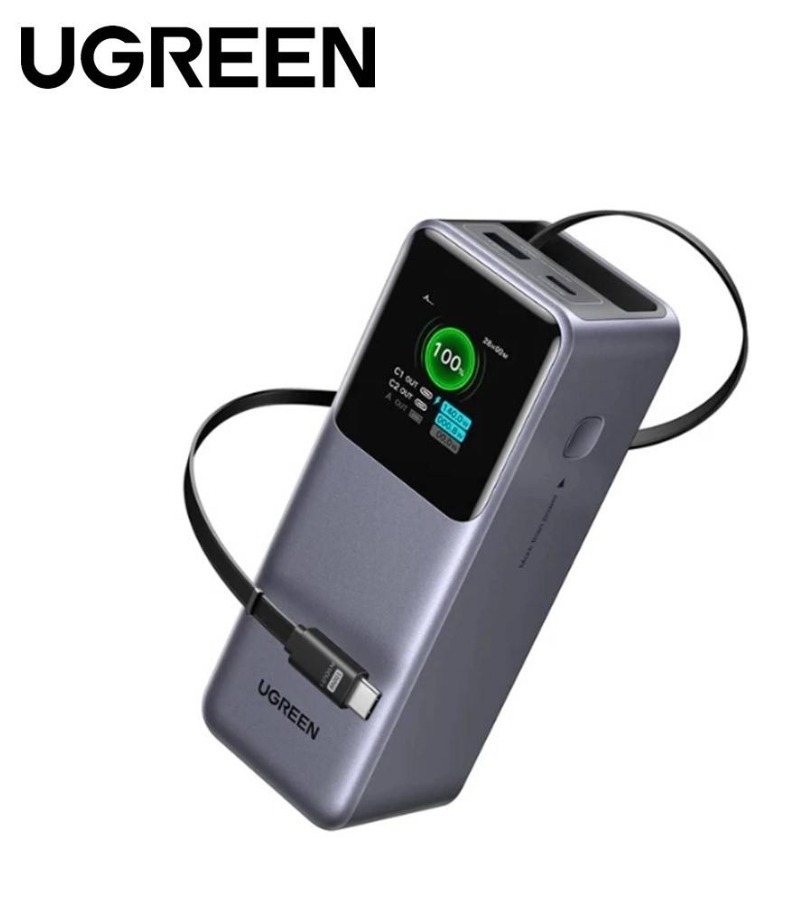 Ugreen 165W 20000mAh Power Bank With Retractable Cable(3C) UG-PB726-95670B