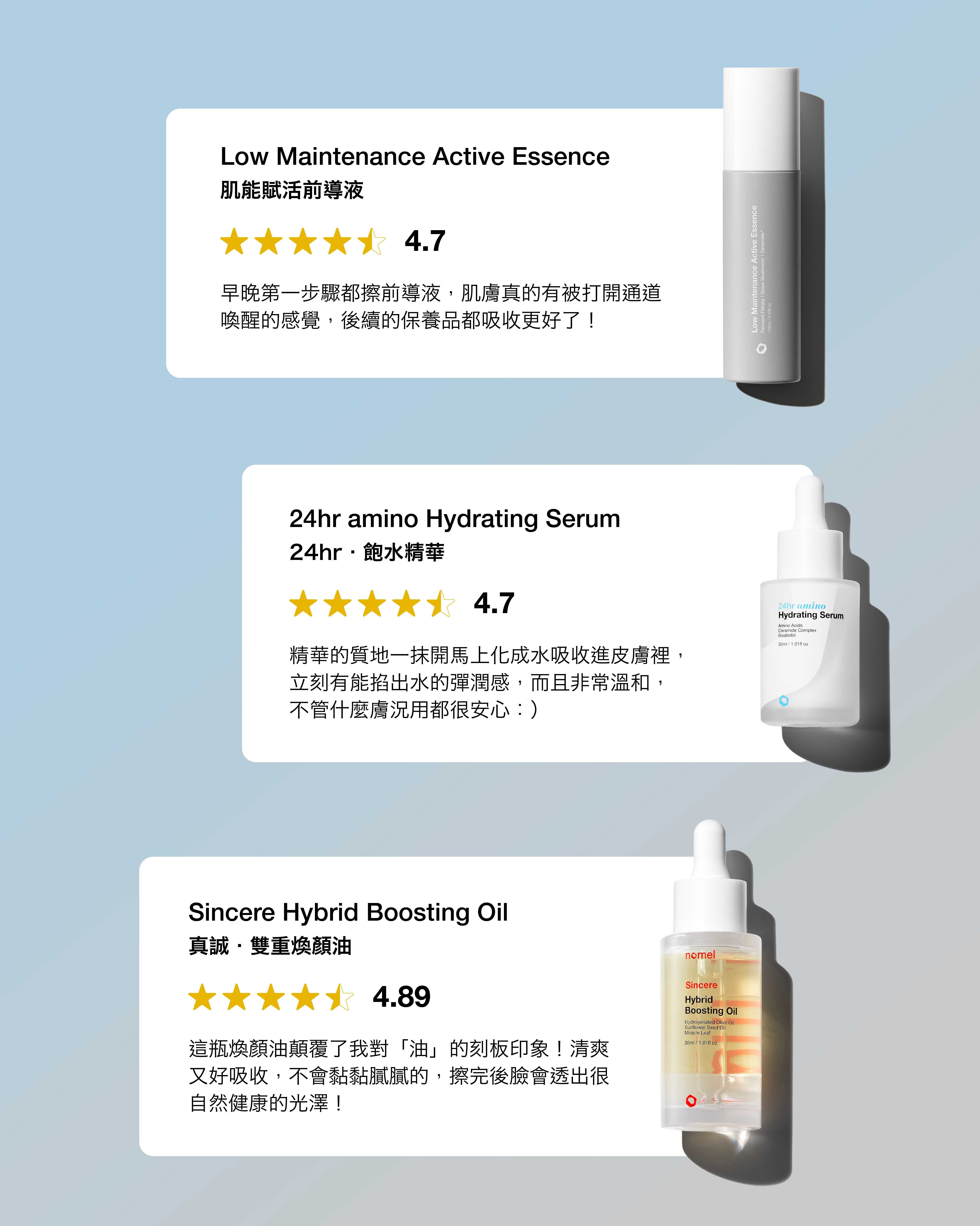 nomel超越水光組