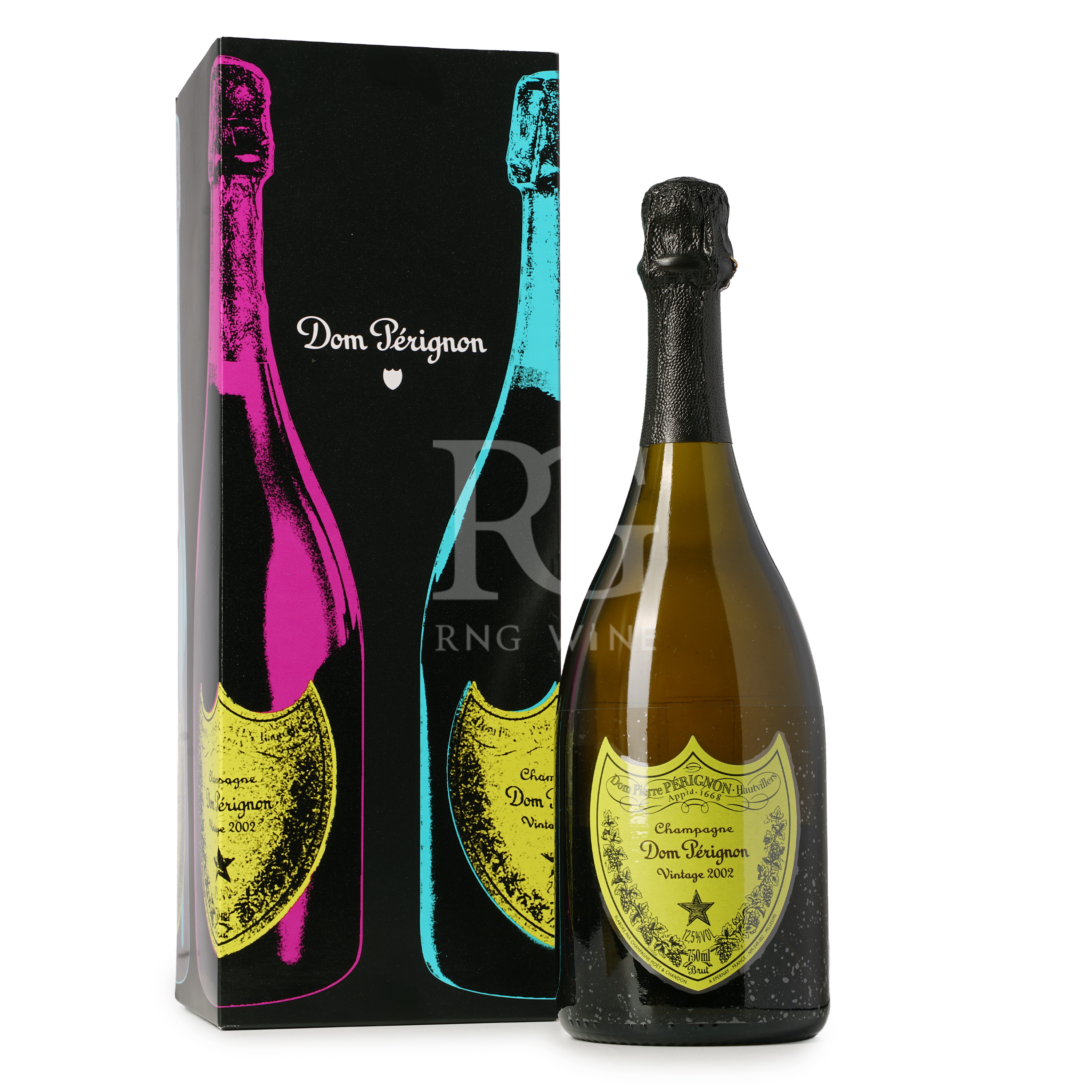 Dom Pérignon Andy Warhol Tribute Collection Vintage 2002 (RP96) (Yellow) (Gift Box)