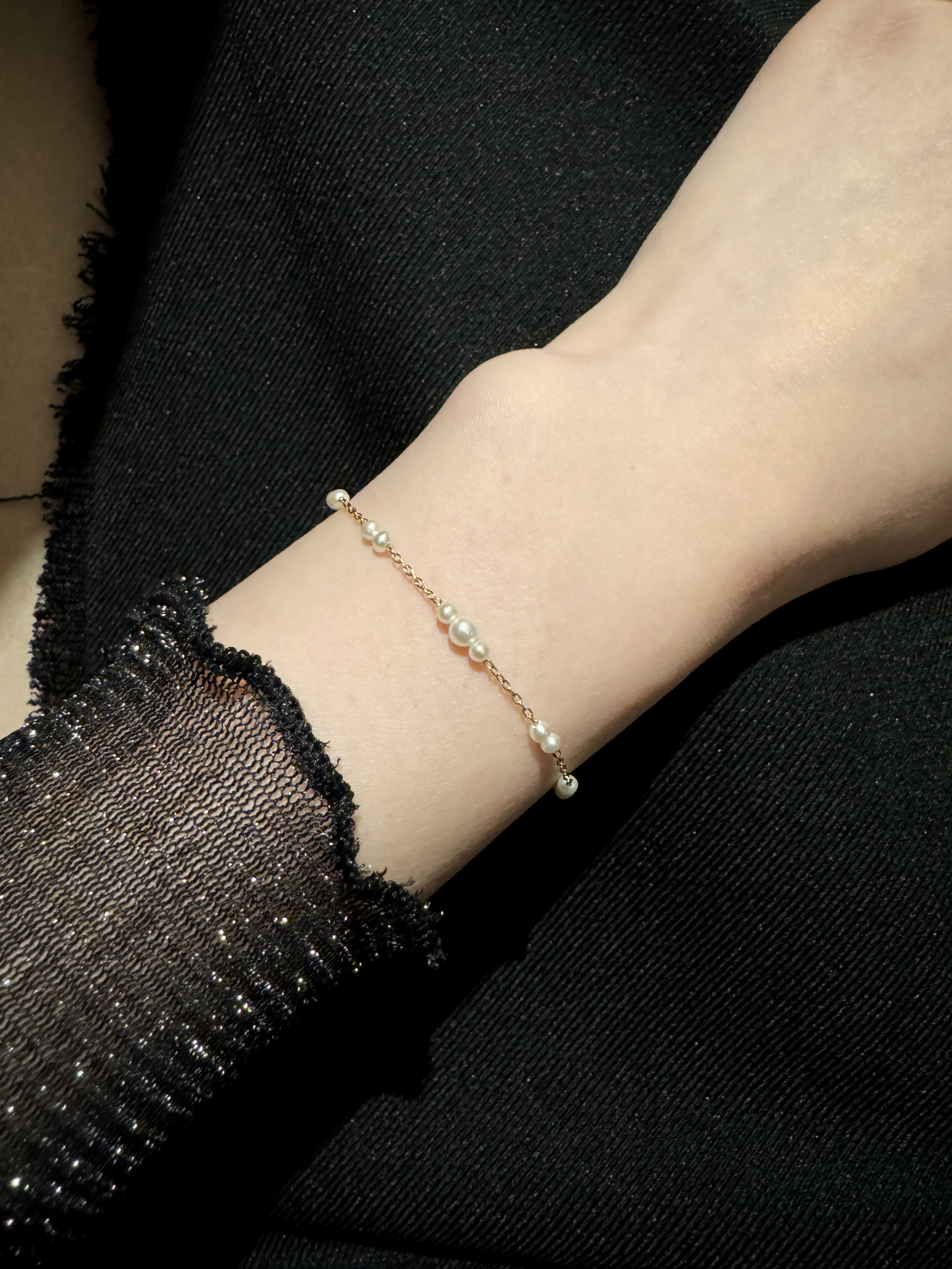 點點細雨珍珠手鍊