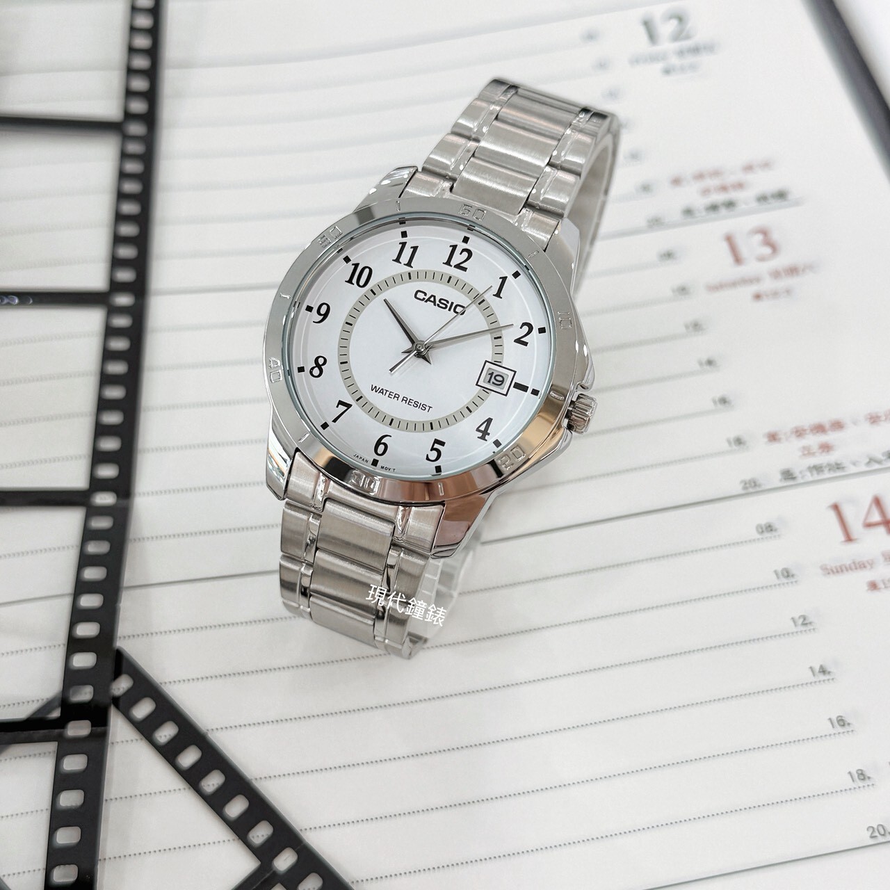 【CASIO 卡西歐】清晰阿拉伯數字腕錶MTP-V004D-7B 41.5mm 現代鐘錶