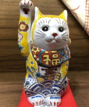 0119gzc15-招財貓- 6寸左手寶船招財貓（黃）（C15）