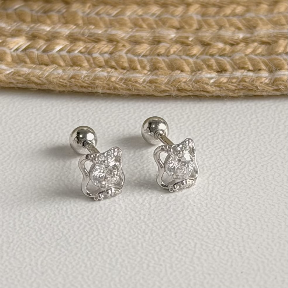 V238【輕奢】排鑽四葉草純銀鎖針