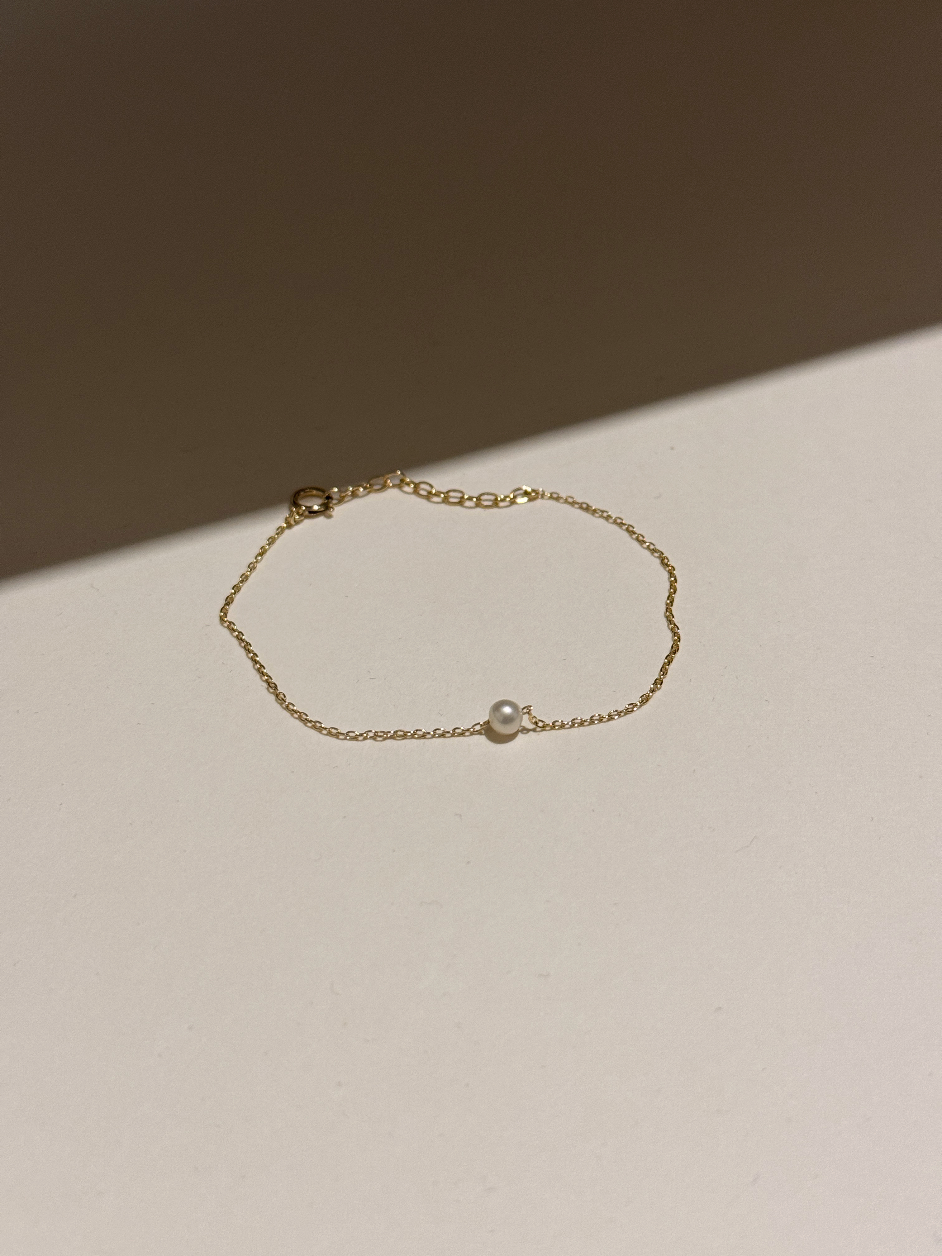 簡約單顆珍珠手鍊