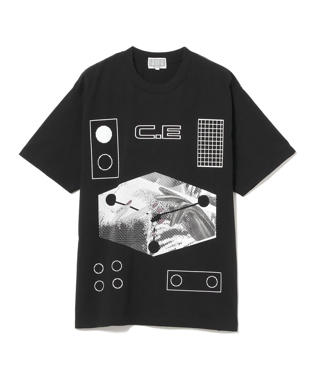 iSNEAKERS | C.E STATE OF THINGS T 幾何圖形T 短袖 黑