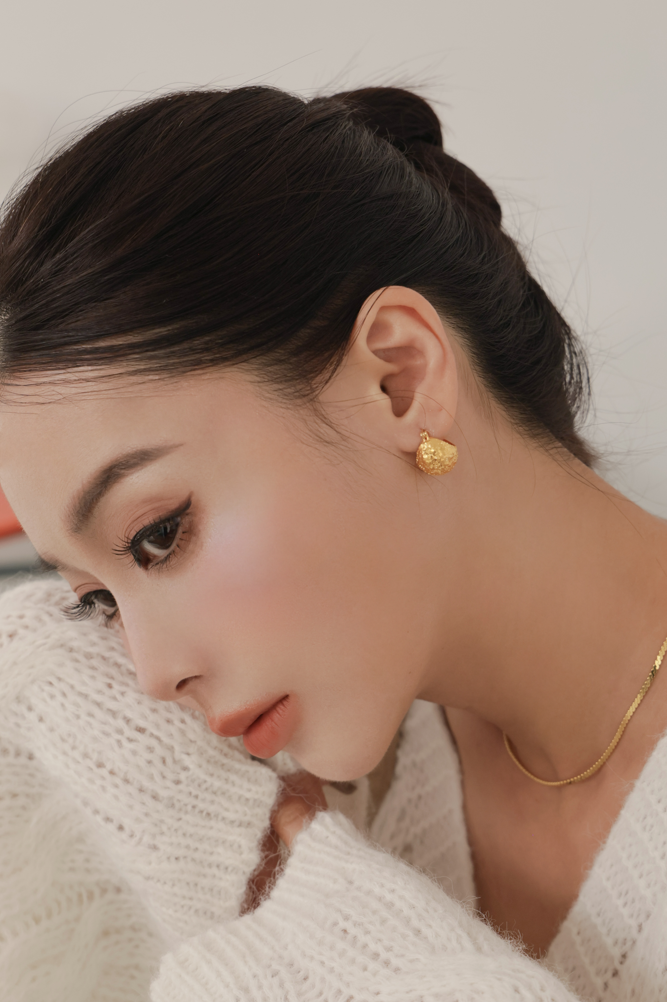 （現貨）超美立體波紋純銀耳環 GP84