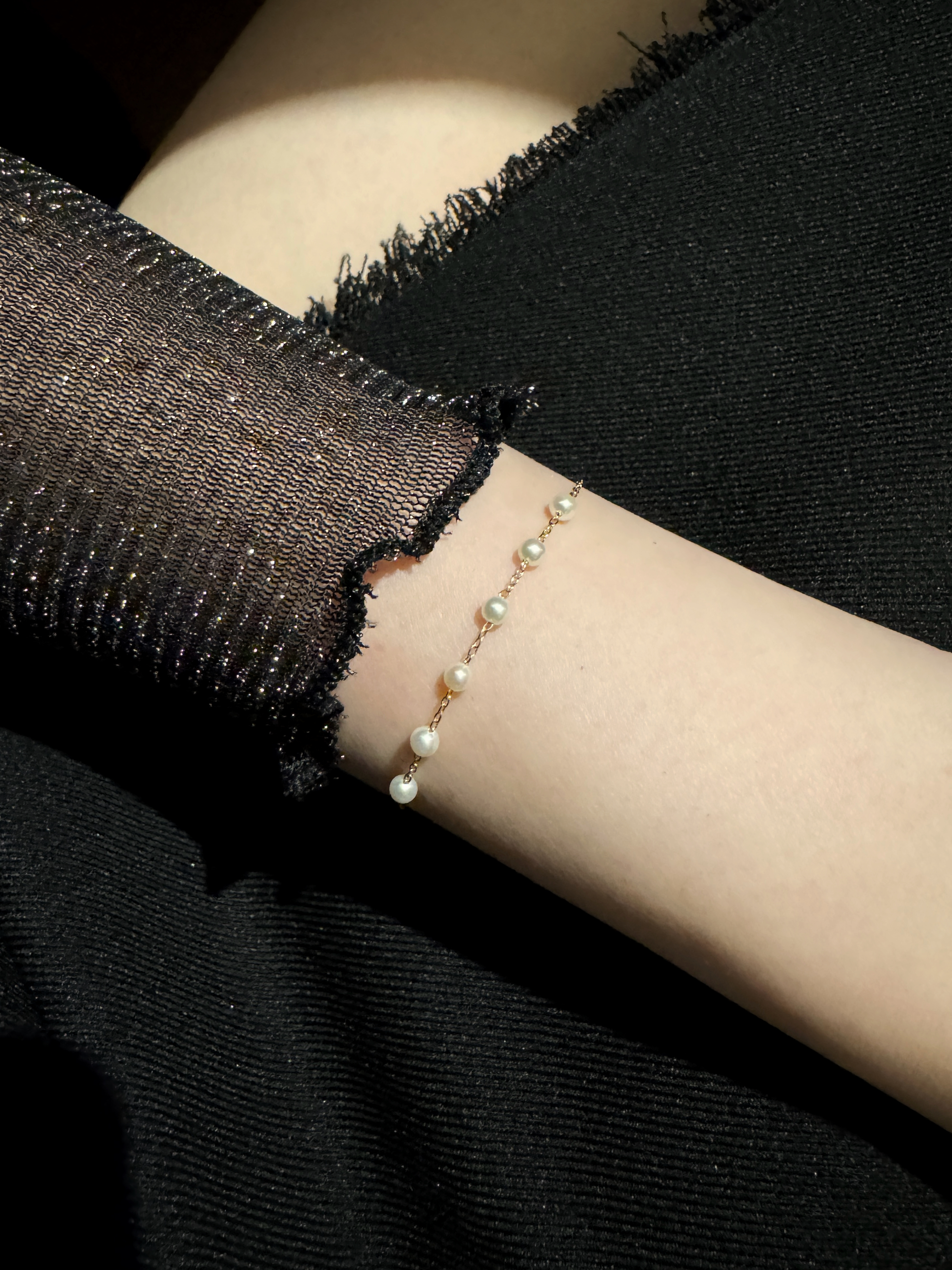 公主珍珠間隔手鍊