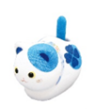 0119gzc30-招財貓-搖尾貓-藍（C30）