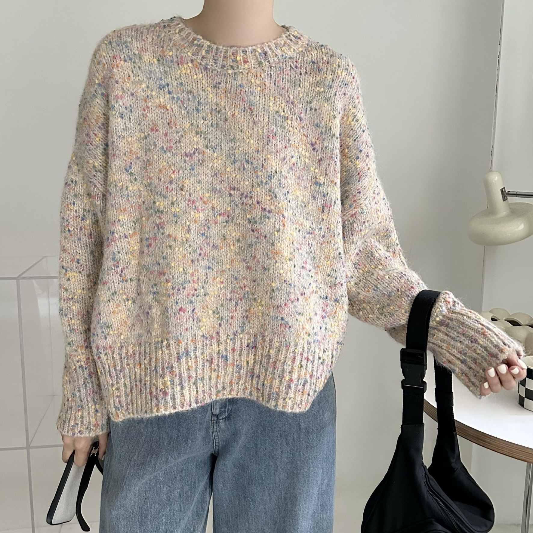 【BONNIE】油彩點點毛衣 (E160-E163)