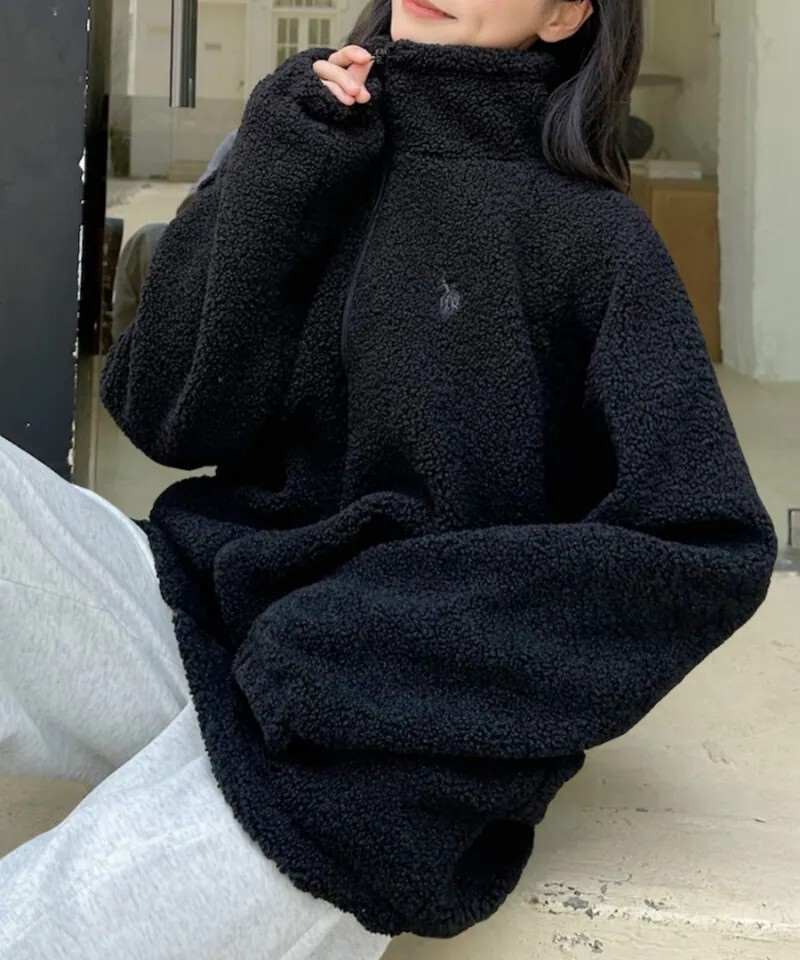 【現貨】U.S. POLO ASSN. X Ada. 立領 羊羔毛外套 拉鍊外套 抓絨