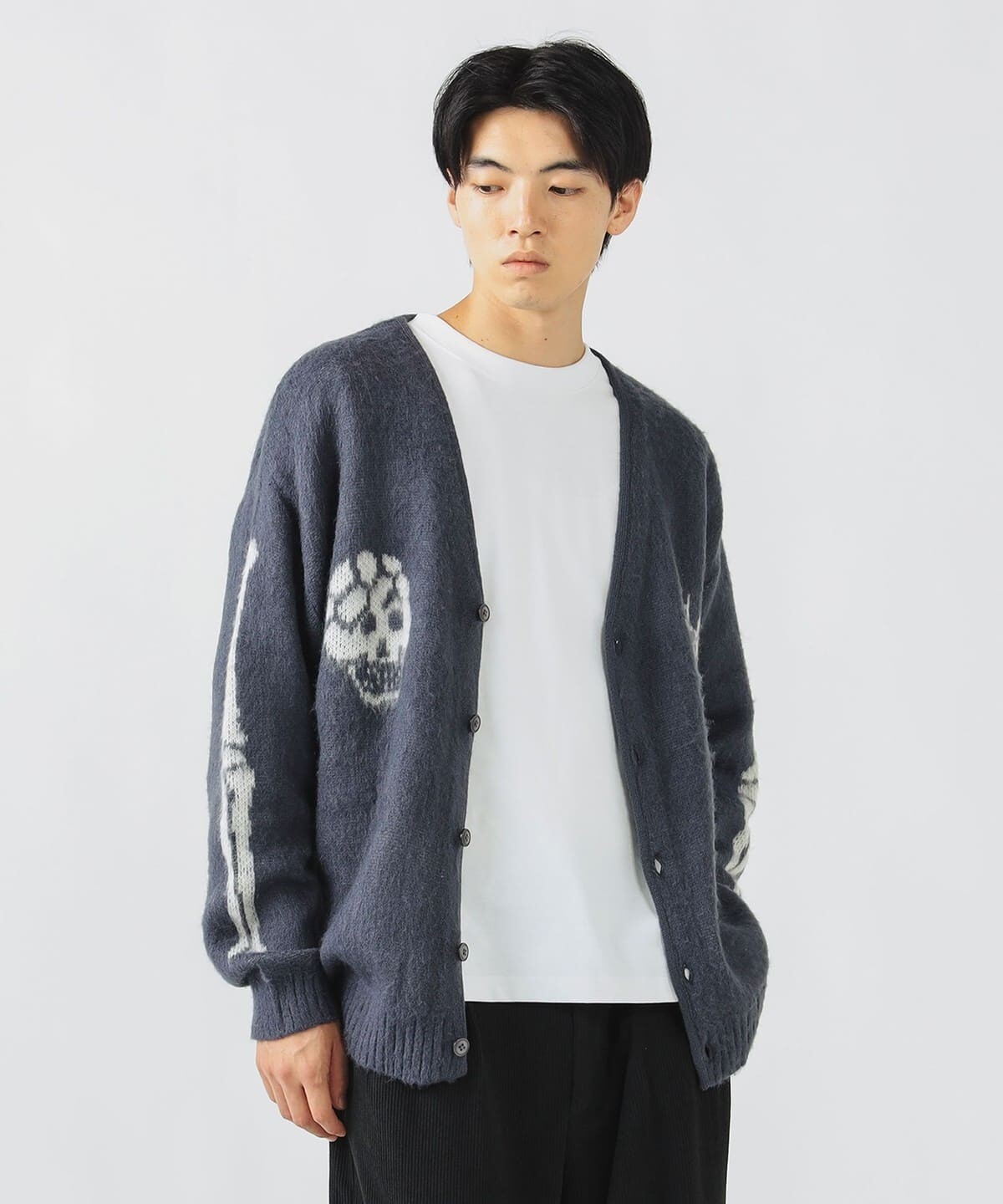 iSNEAKERS｜BEAMS 骷髏針織開衿衫 針織外套 2色