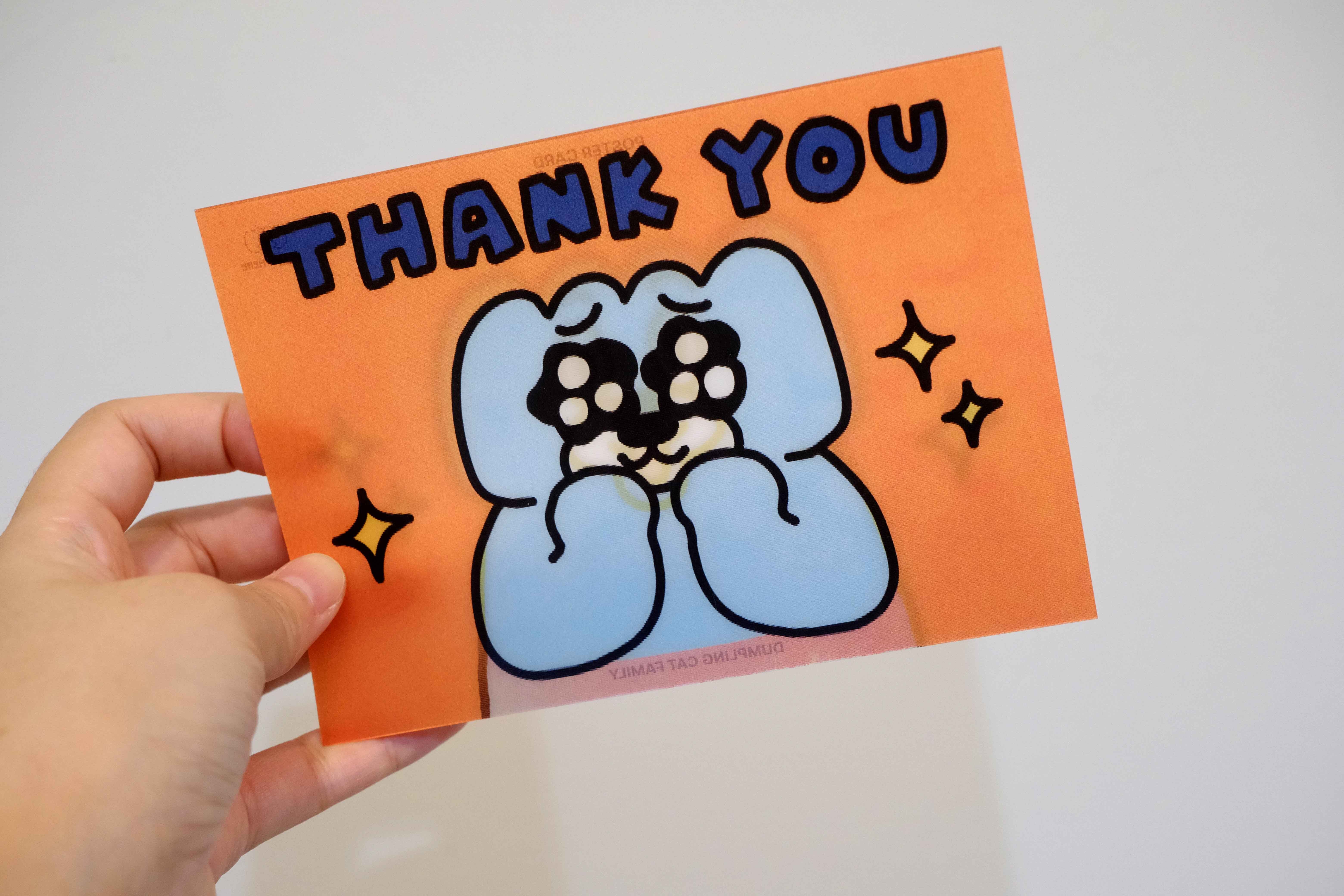 THANK YOU雙變明信片