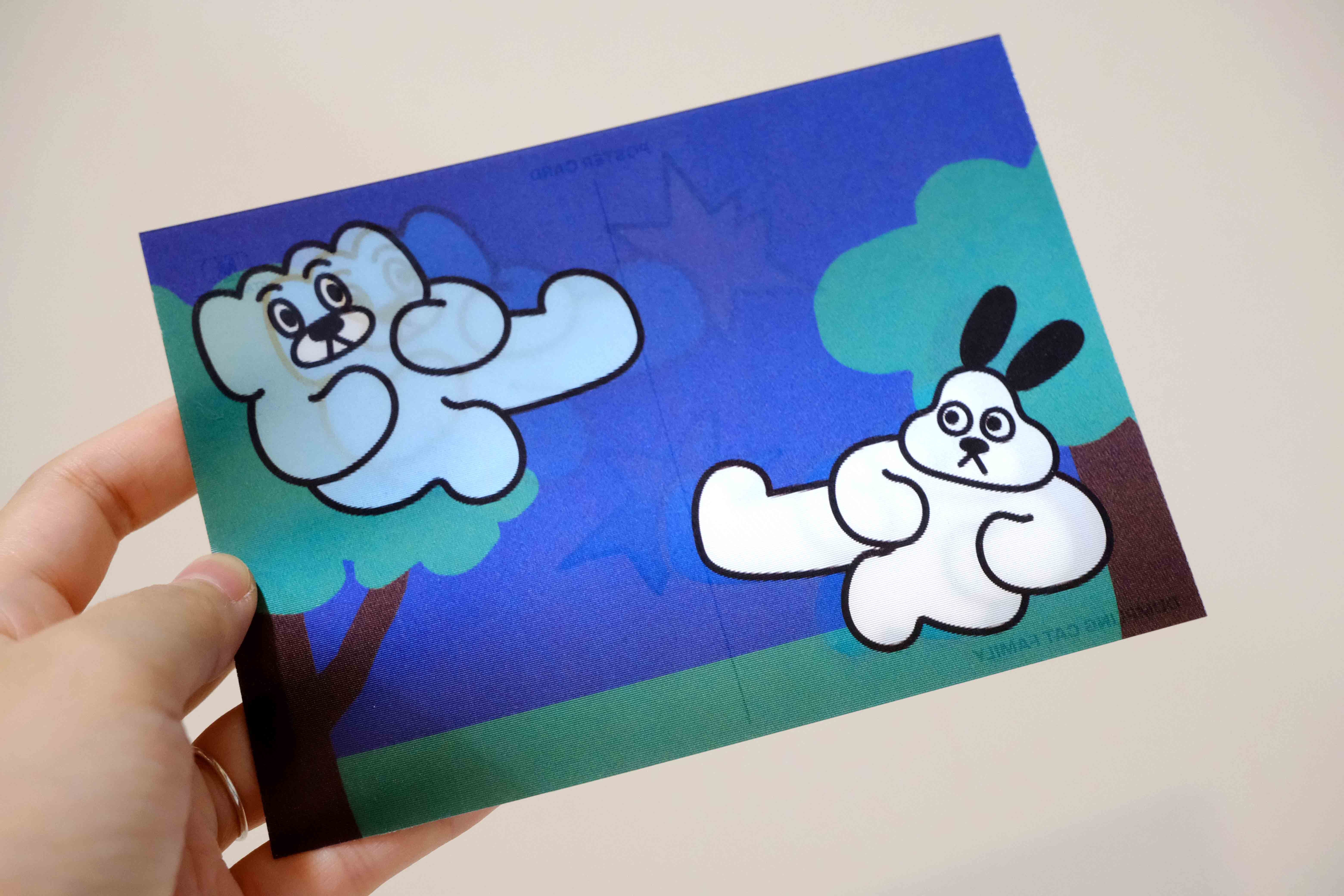 功夫餃貓雙變明信片