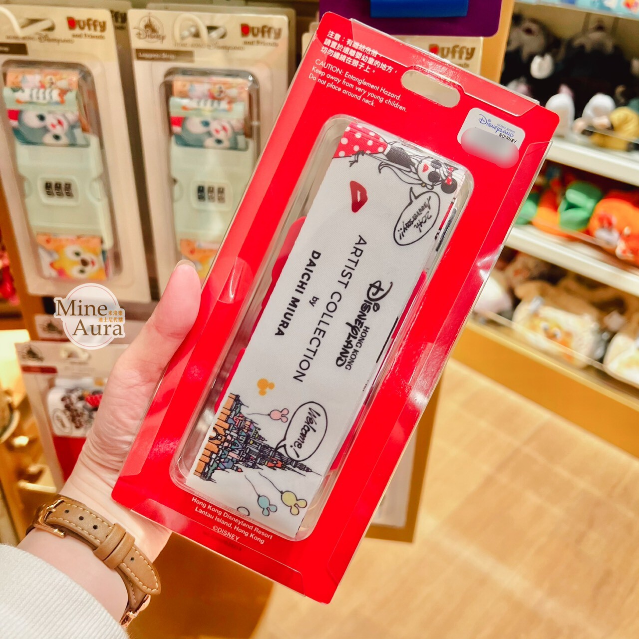 Daichi Miura 設計師系列 圖案 密碼鎖 行李束帶 -香港迪士尼樂園