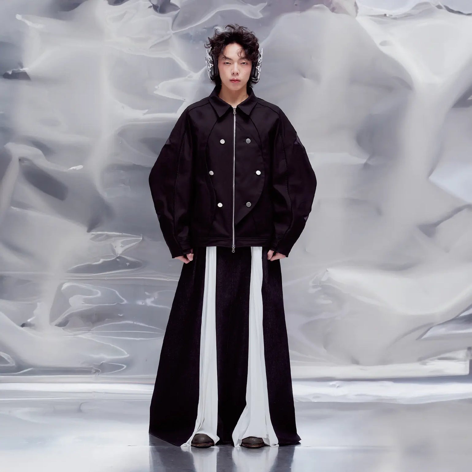 NEISH｜Tailored Raglan Jacket (Faded Black)