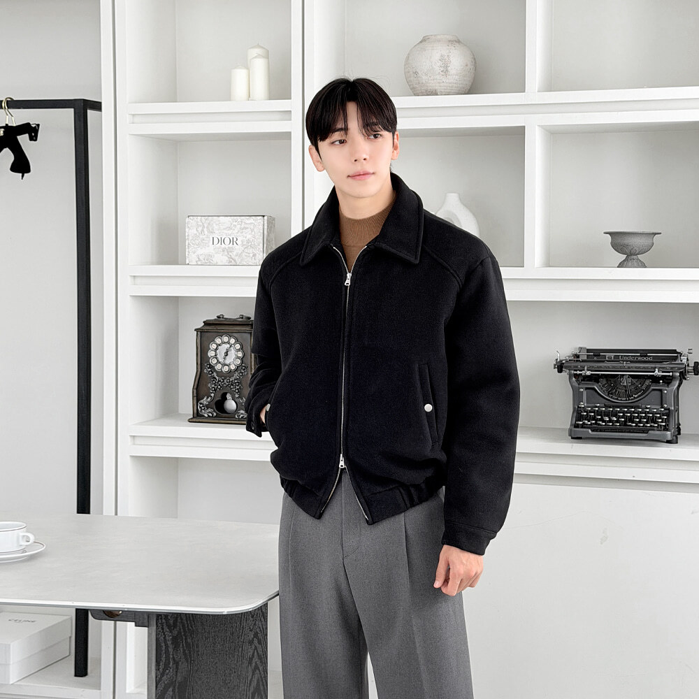 杜克羊毛飛行外套