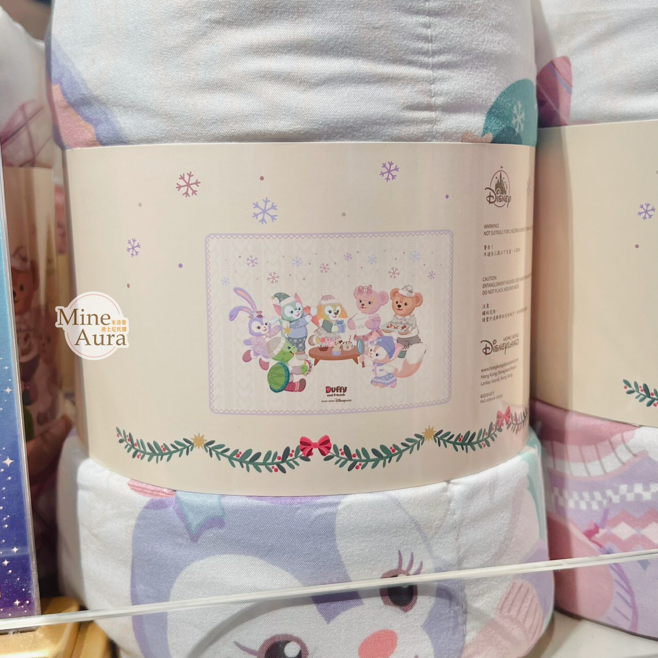 (限時特價) 2025 聖誕節派對 達菲 Duffy 與好友們 圖案 輕盈被 被子 -香港迪士尼樂園