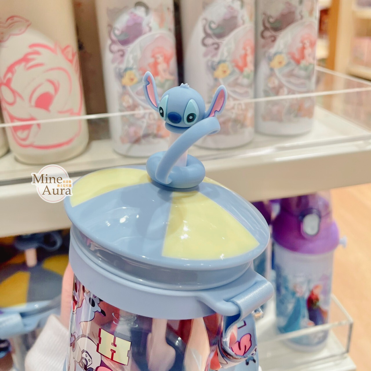 史迪奇 Stitch 立體公仔 造型 斜背 吸管 水壺 星際寶貝 Lilo & Stitch -香港迪士尼樂園
