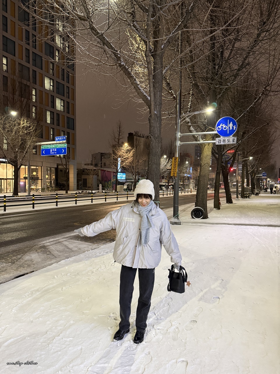 正韓兩件式軍裝感鋪棉外 (灰)