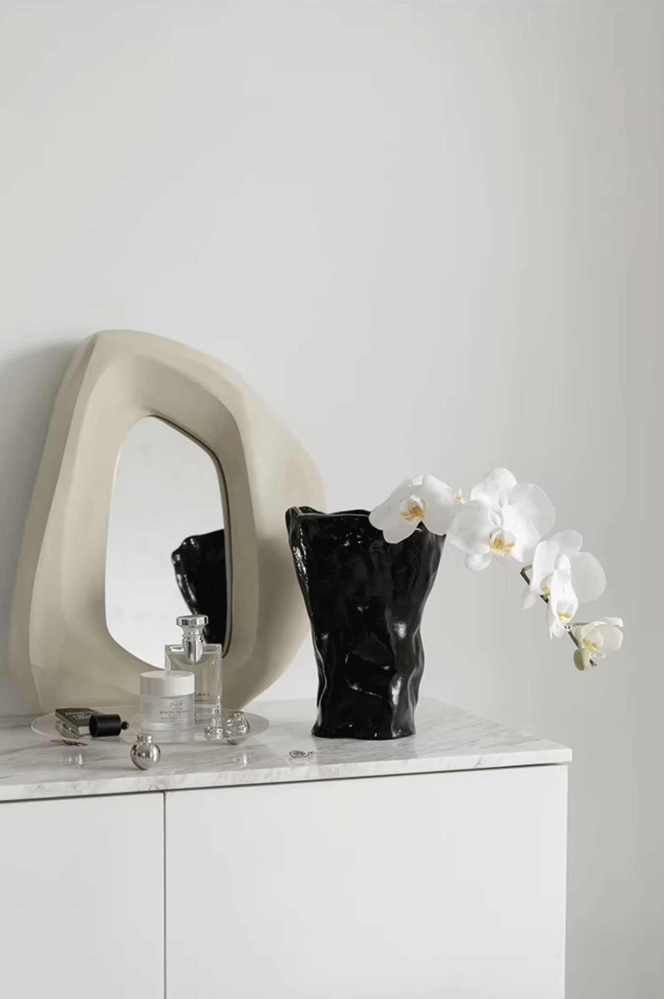 不規則紙揉造型擺件花瓶 / 2色