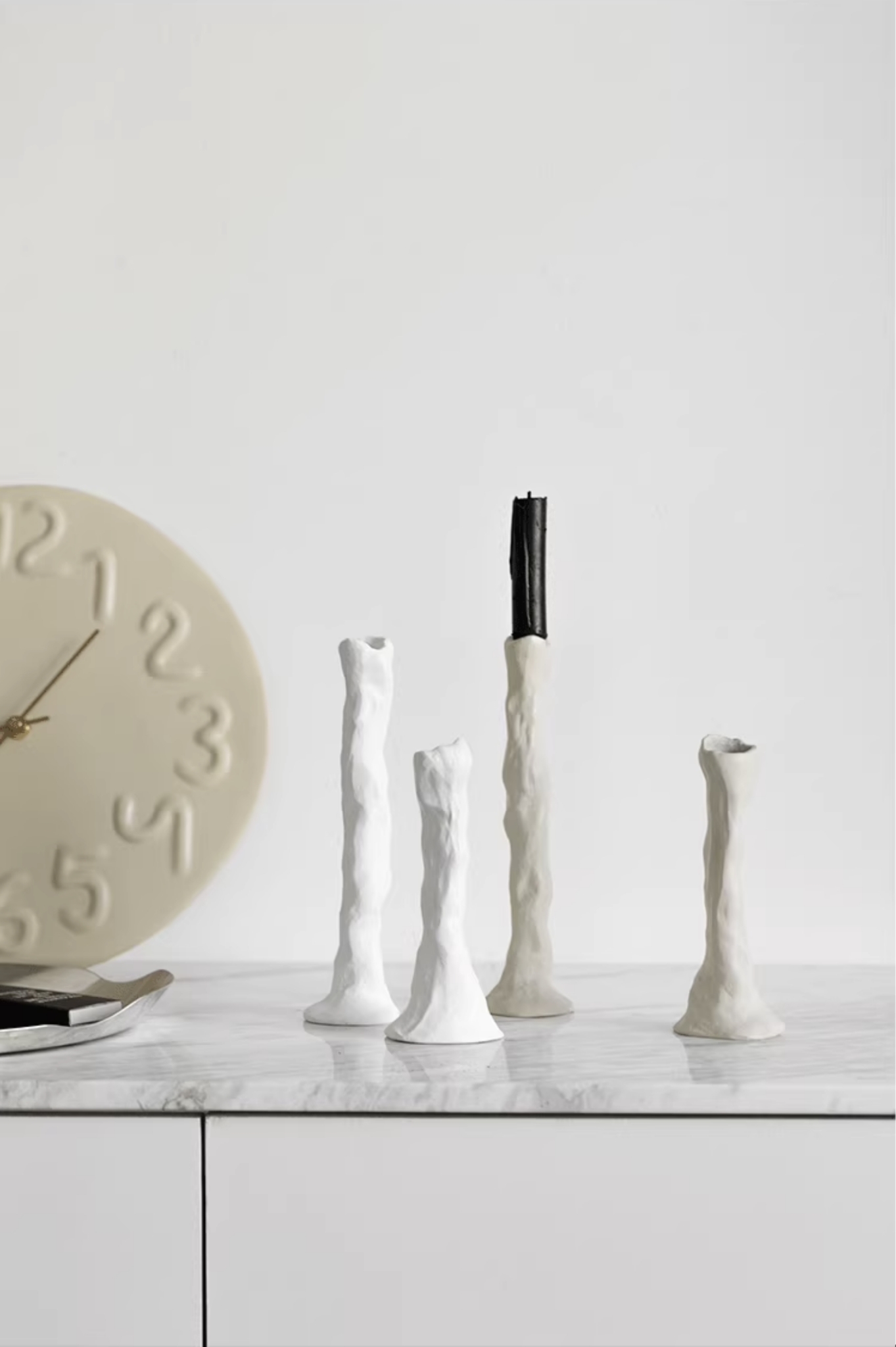 文藝感紙揉造型擺件燭台 / 2色