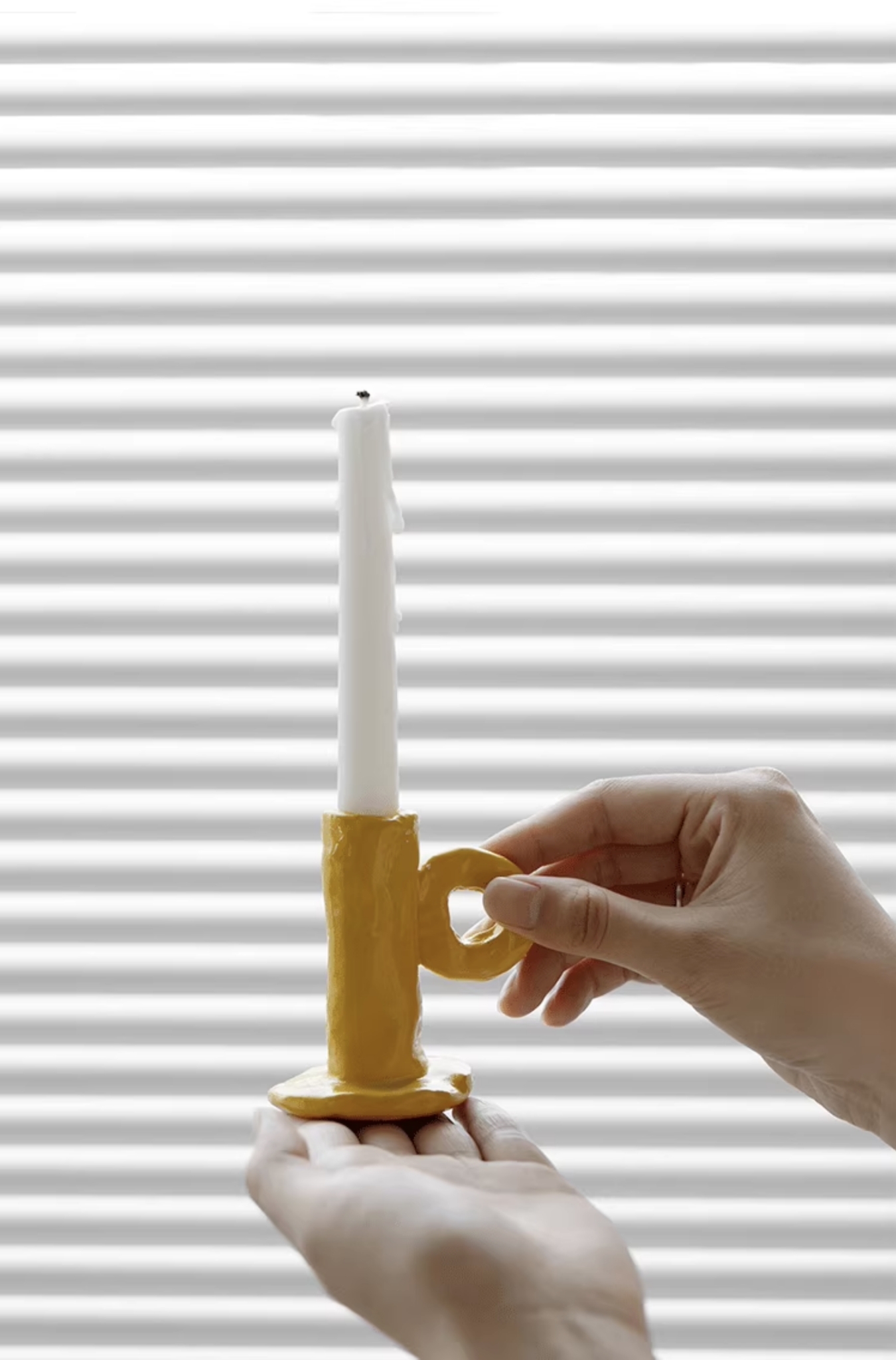 繽紛色系小手把擺件燭台 / 5色