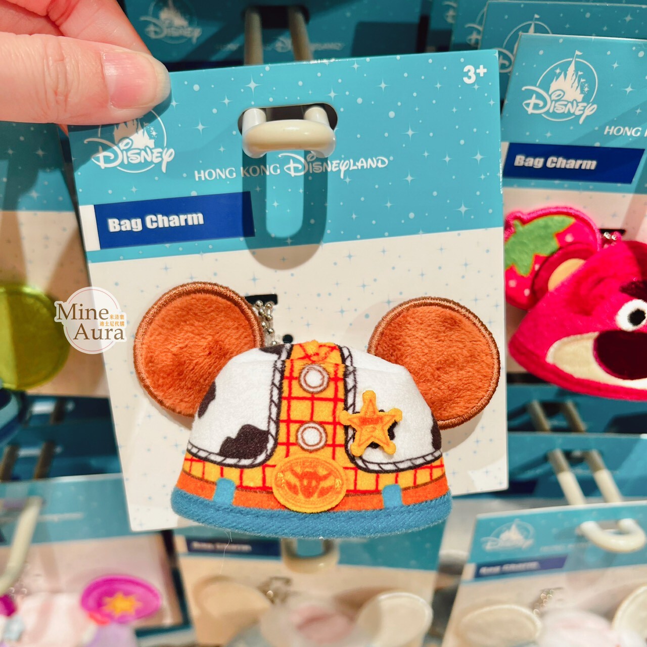 胡迪 Woody 迷你耳朵 造型 鑰匙圈 吊飾 玩具總動員 Toy Story -香港迪士尼樂園