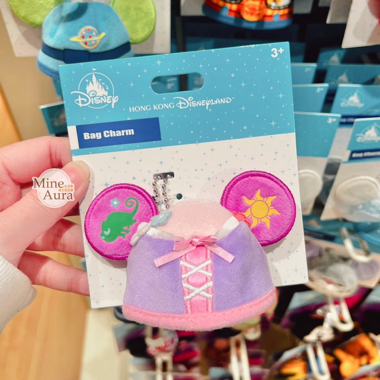 長髮公主 樂佩 Rapunzel 迷你耳朵 造型 鑰匙圈 吊飾 魔髮奇緣 Tangled -香港迪士尼樂園