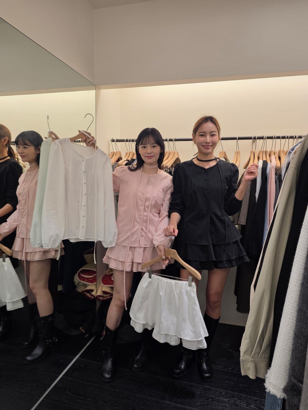 OB5414 全橡筋層層傘型短裙褲 *特價* (優惠碼同充值購物金不適用)