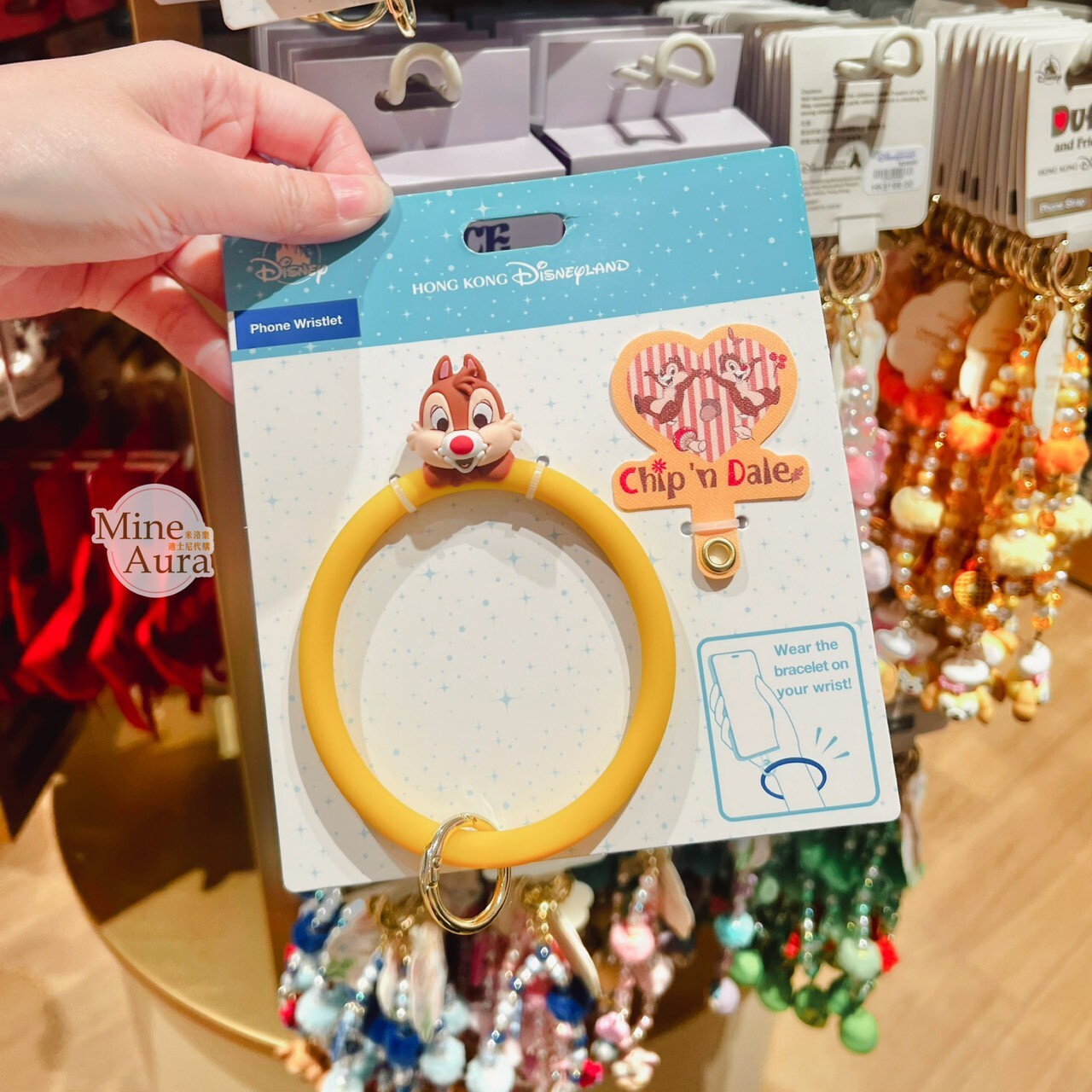 紅鼻 蒂蒂 Dale 大頭造型 手機 手環  (無手機殼) 奇奇蒂蒂 Chip 'n Dale -香港迪士尼樂園