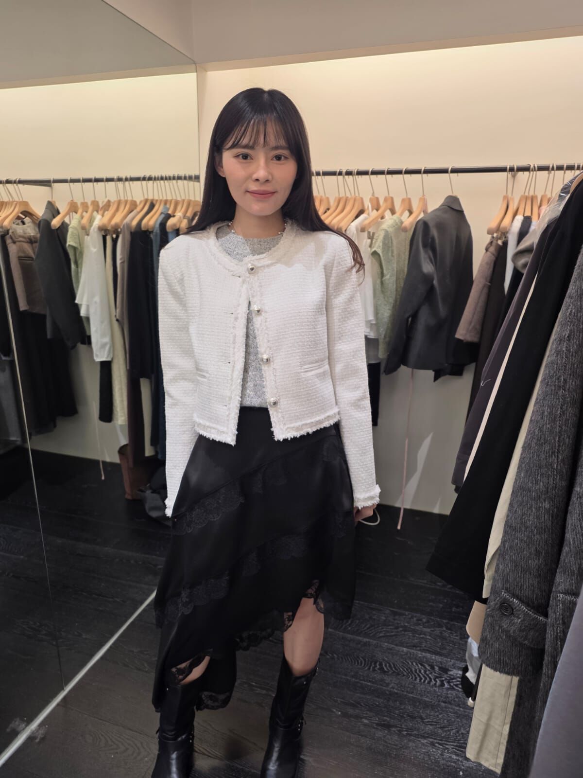 OB5420 流蘇包邊小香短版外套 *特價* (優惠碼同充值購物金不適用)