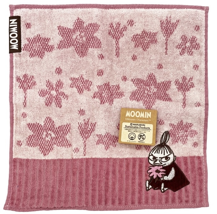 JP 阿美刺繡花花方巾 粉 2804 TK260119