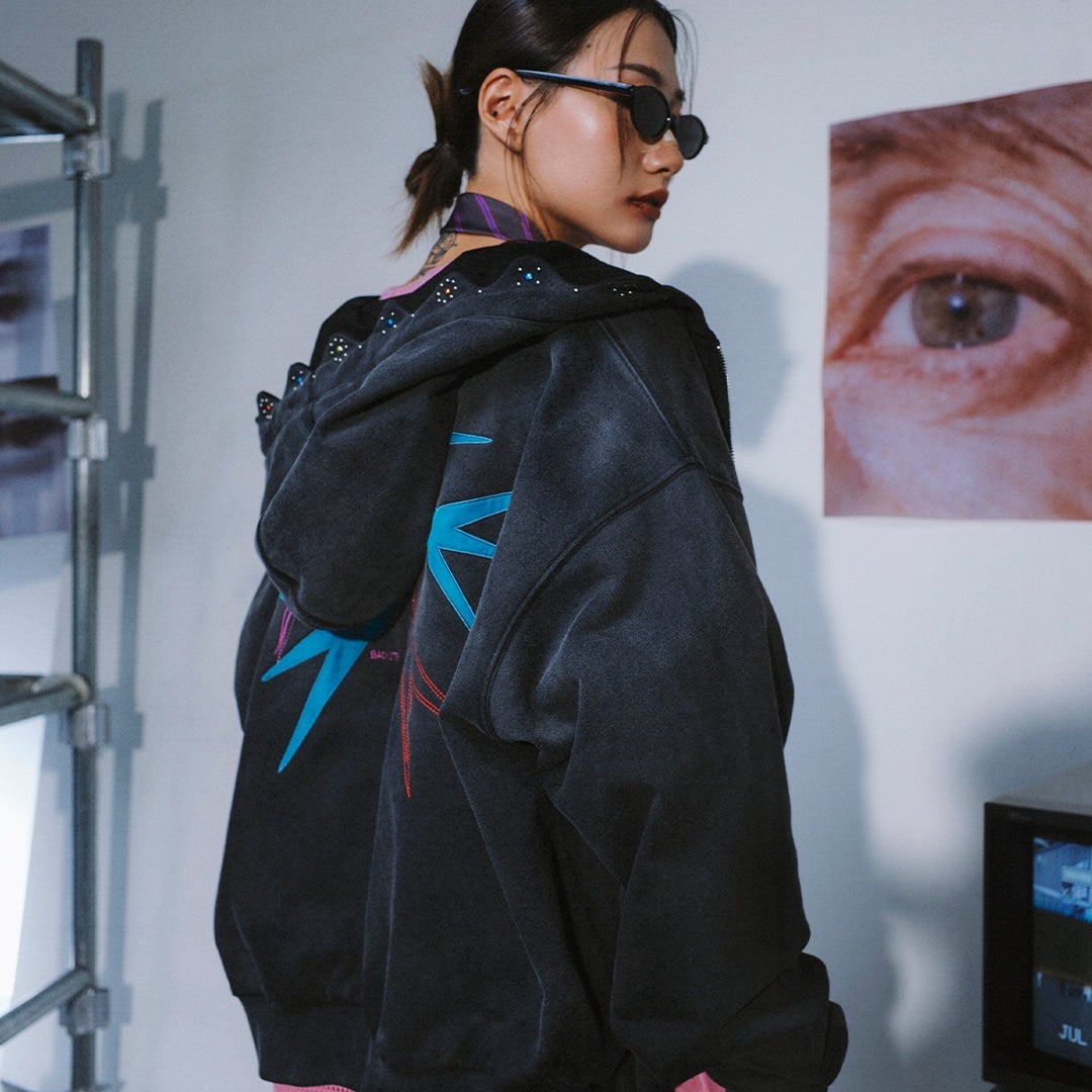 NEISH｜JAAAB Hoodie (Washed Black)