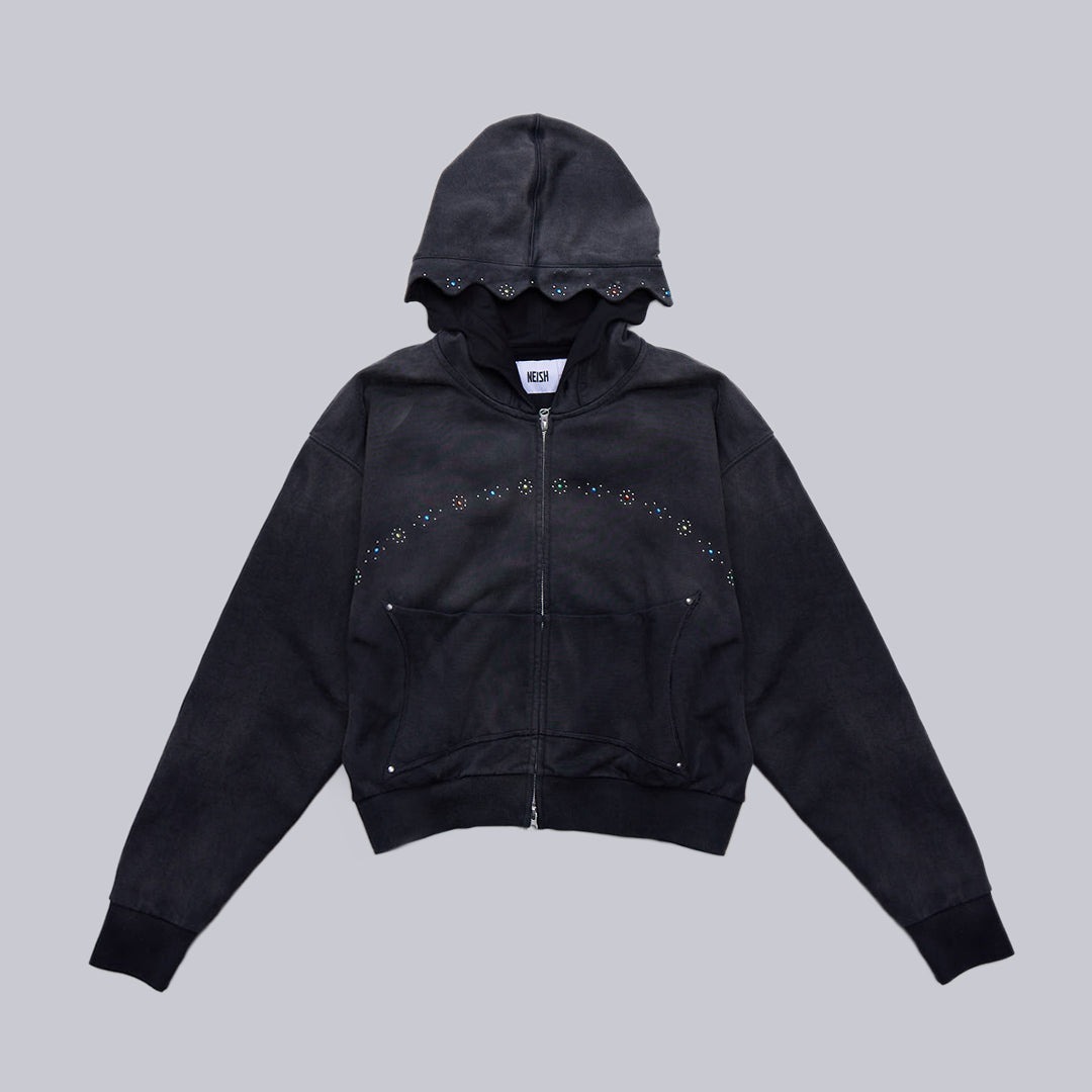 NEISH｜JAAAB Hoodie (Washed Black)