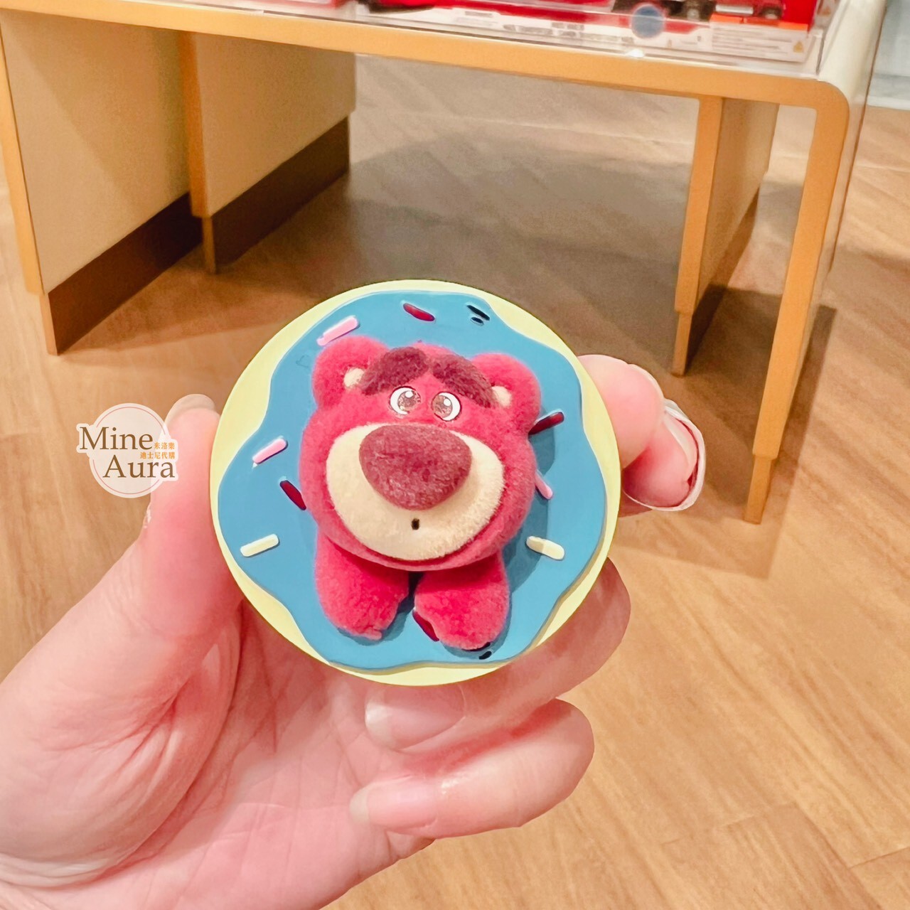 熊抱哥 Lotso 大頭 甜甜圈 造型 磁鐵 玩具總動員 Toy Story -香港迪士尼樂園