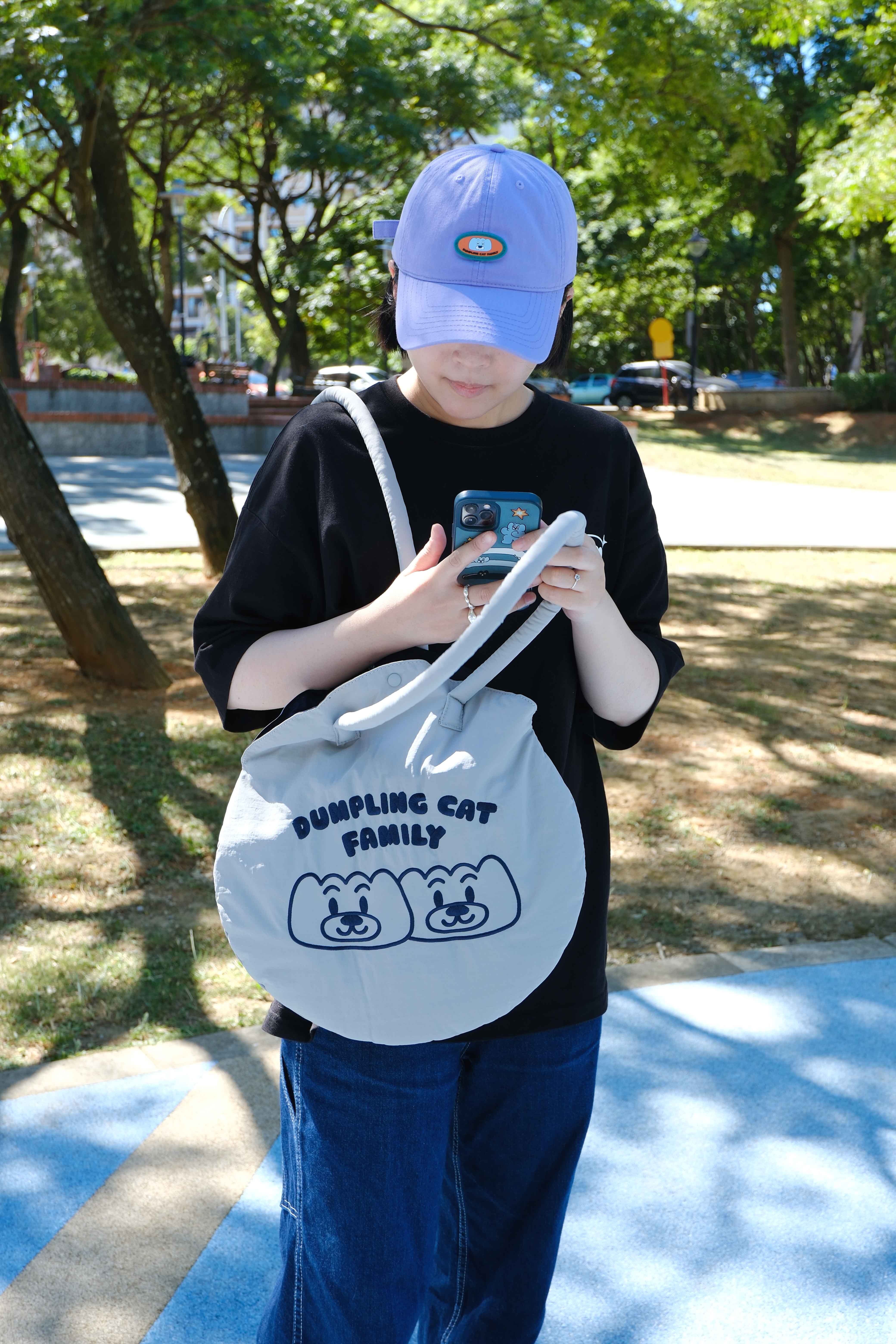 造型鋪棉圓提袋