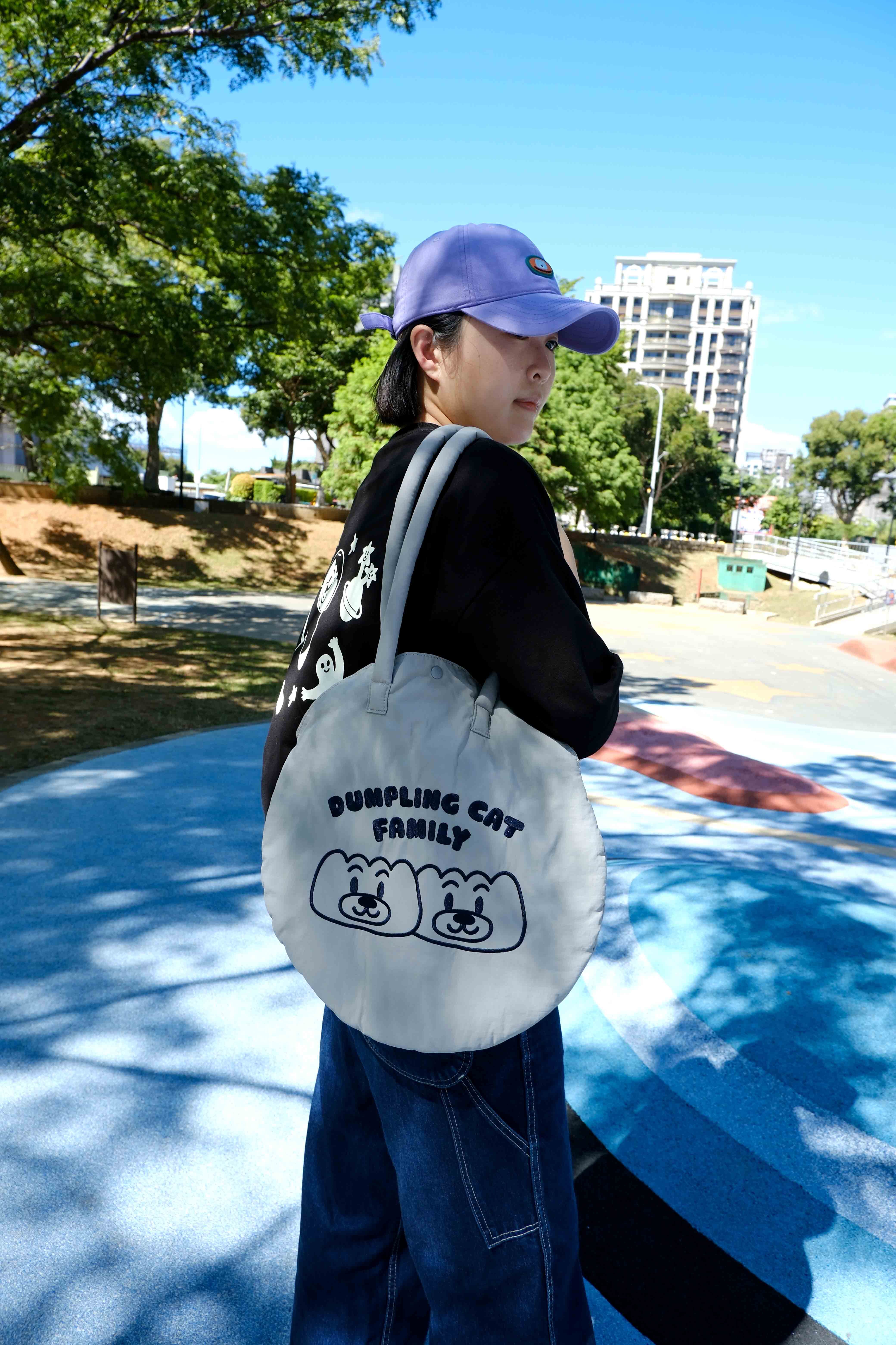 造型鋪棉圓提袋