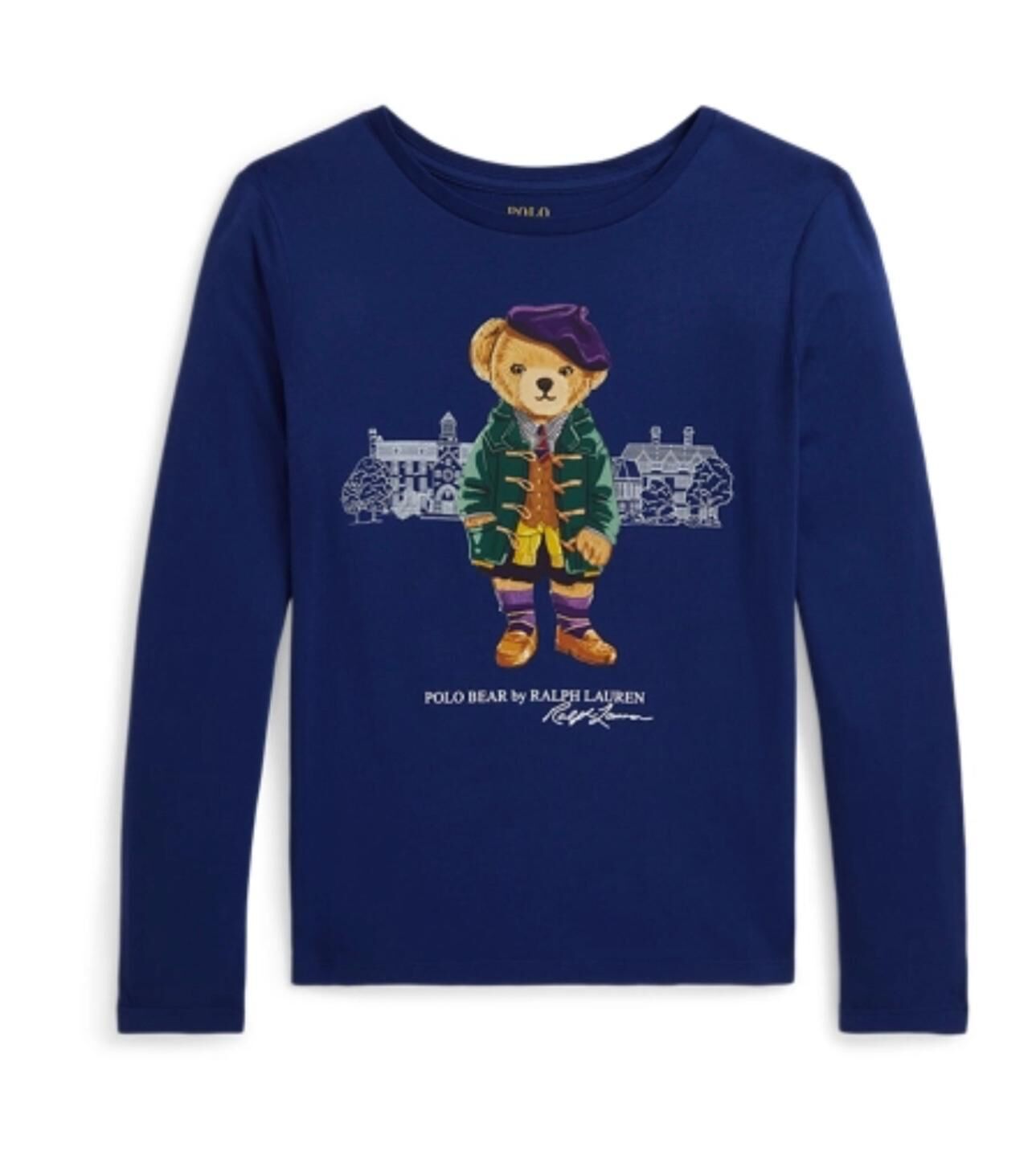 (現貨) 100%官方直送正貨 Polo Ralph Lauren Polo Bear Jersey Long-Sleeve Tee Girl 7-16 (Size XL)