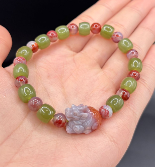 NC260119-H50-EH4125-紫雲赤焰貔貅手串(需留中文全名，已包開光，會提供開光視頻，3月頭到貨只限尖沙咀門店自取）