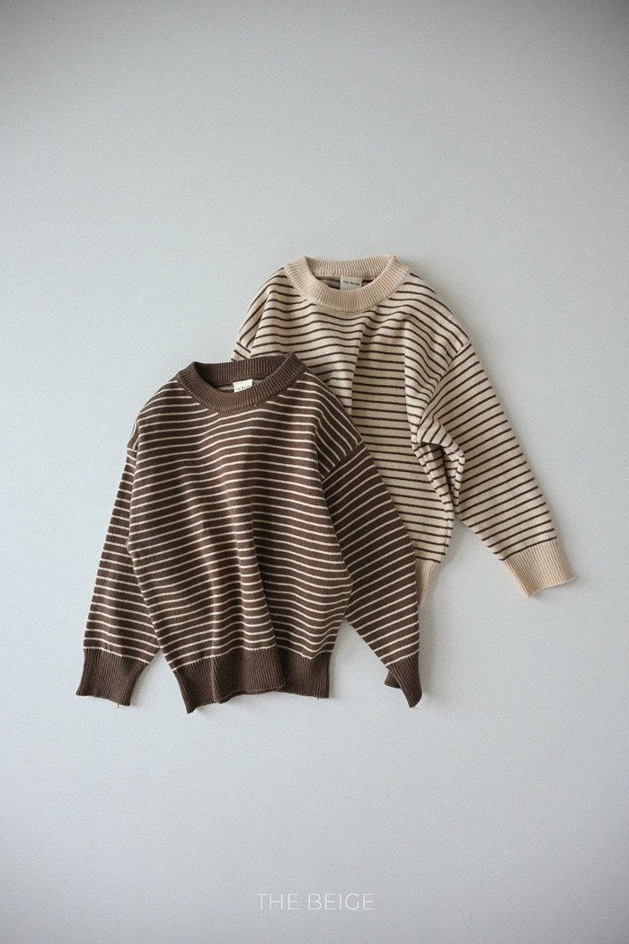條紋針織上衣
