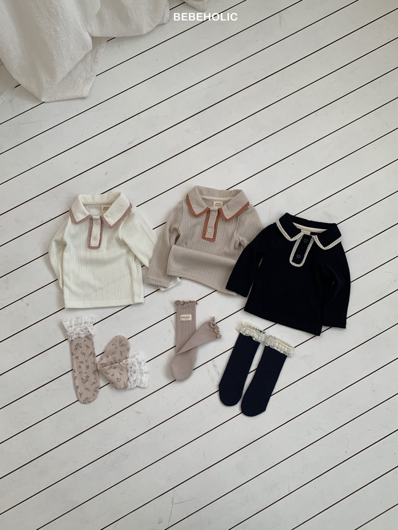 Bebe Holic Peach Lace Tee