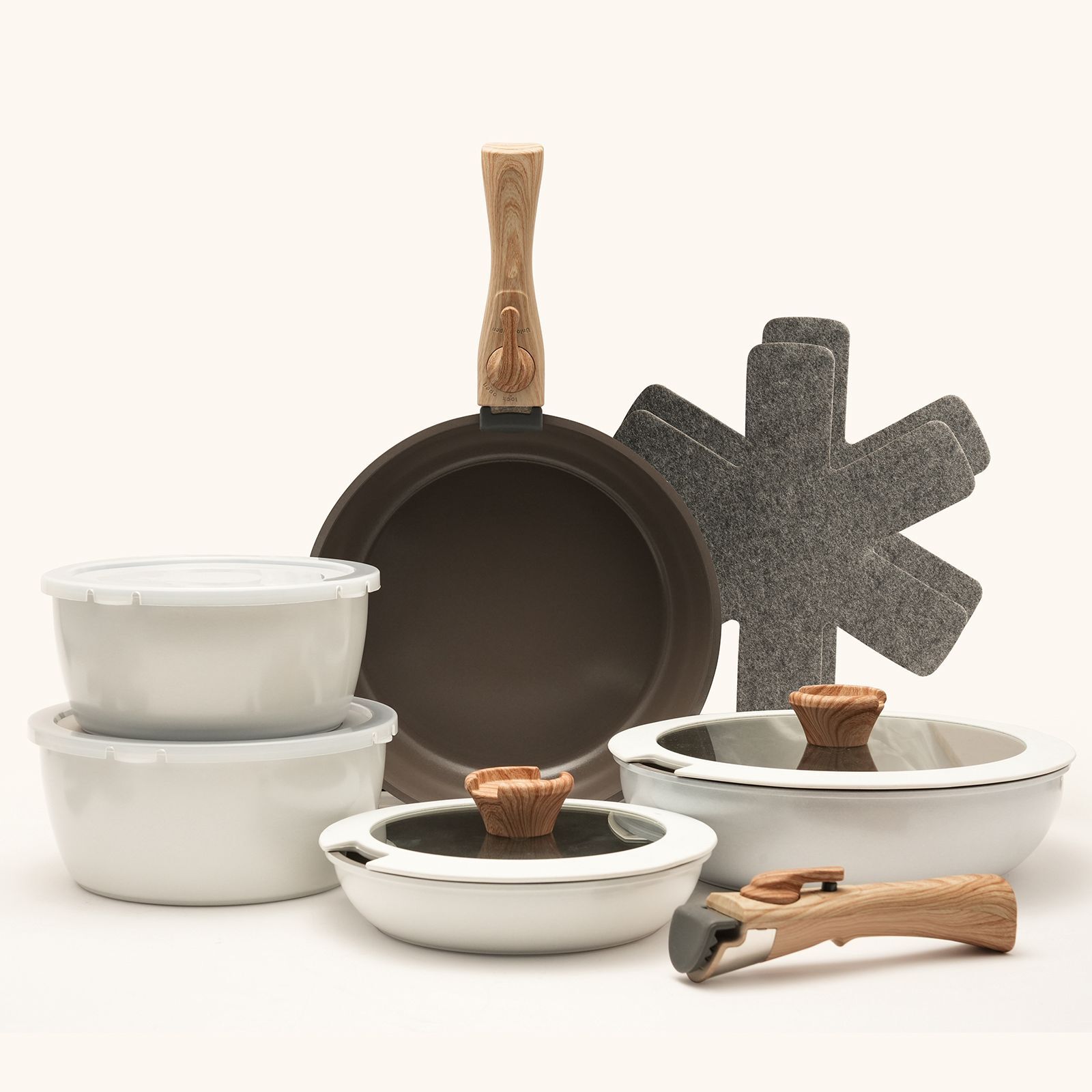 MX01 諾凱廚具系列套裝13件套(杏柄) (C35740100) **送張小妹原木系列廚具套裝3件