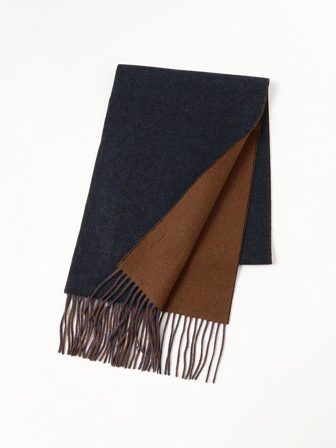 Beams Herringbone Reversible Scarf