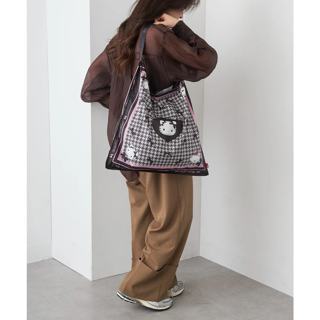 26038-KT Sanrio Hello Kitty × ROOTOTE TABLO 50 托特包 黑色 #JP-RT26