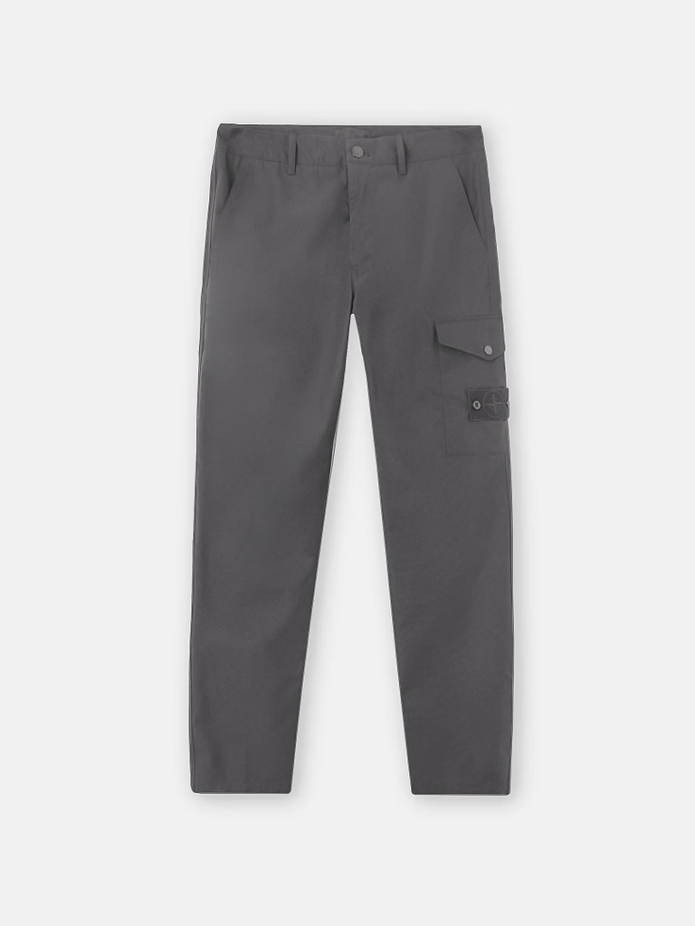 【代購】STONE ISLAND GHOST 3100047 防潑水棉質帆布機能長褲