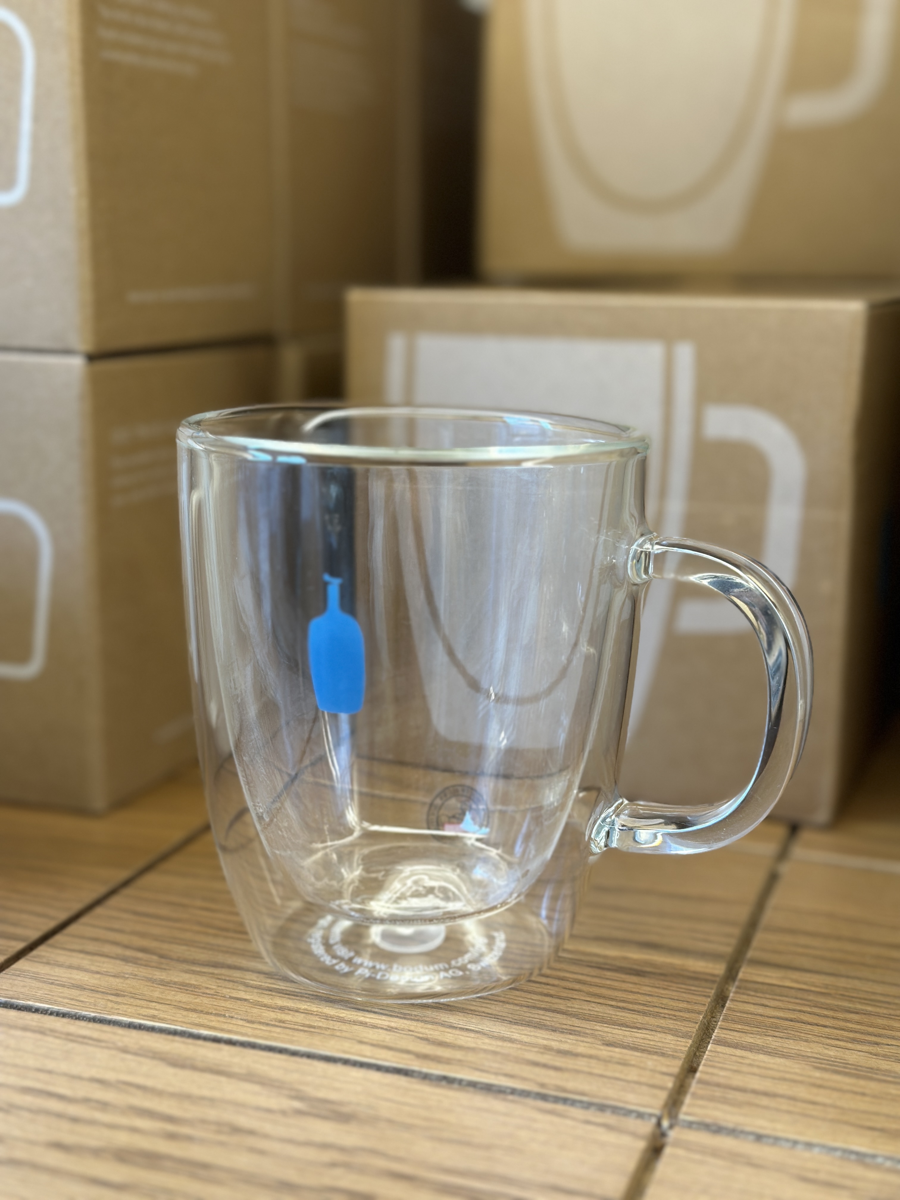 【現貨】Blue Bottle coffee 日本 BLUE BOTTLE 藍瓶 雙層玻璃杯 350ml