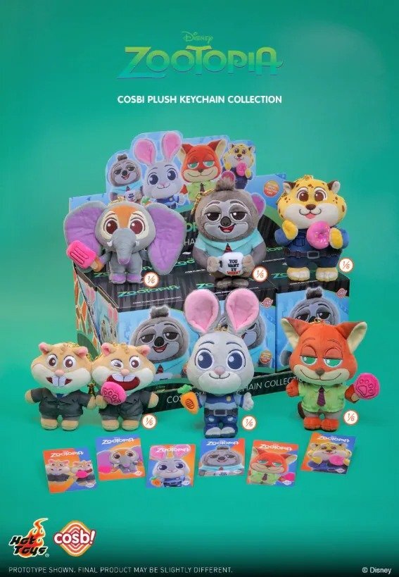Hot Toys 優獸大都會 Cosbi 毛公仔系列（全套6款）