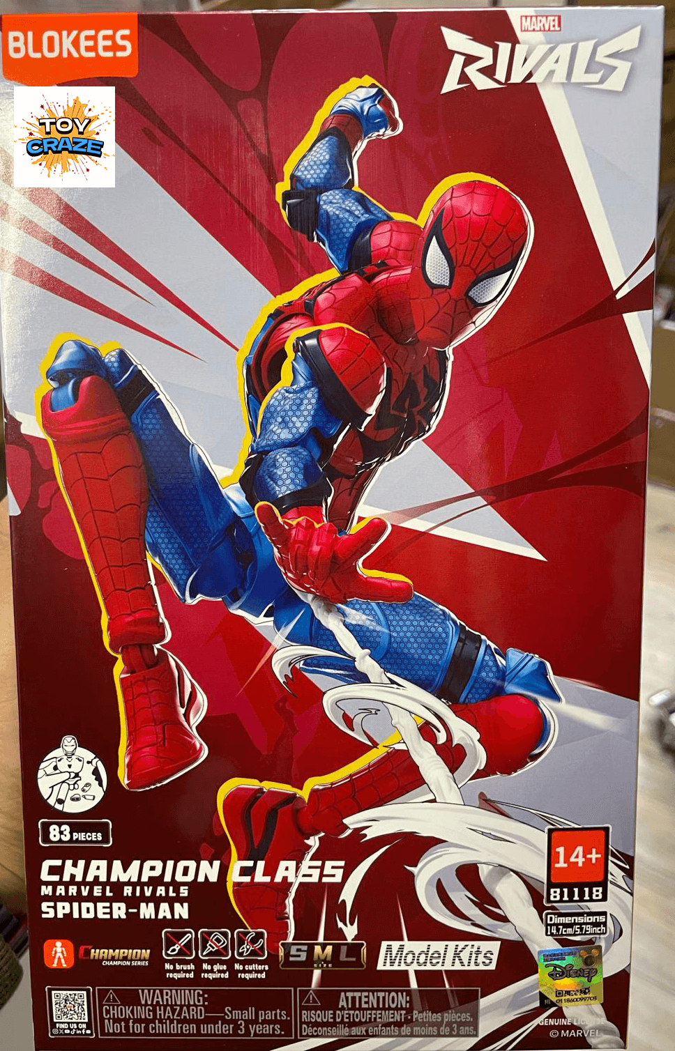 Blokees 人偶系列－Marvel Rivals Champion class-06 蜘蛛俠