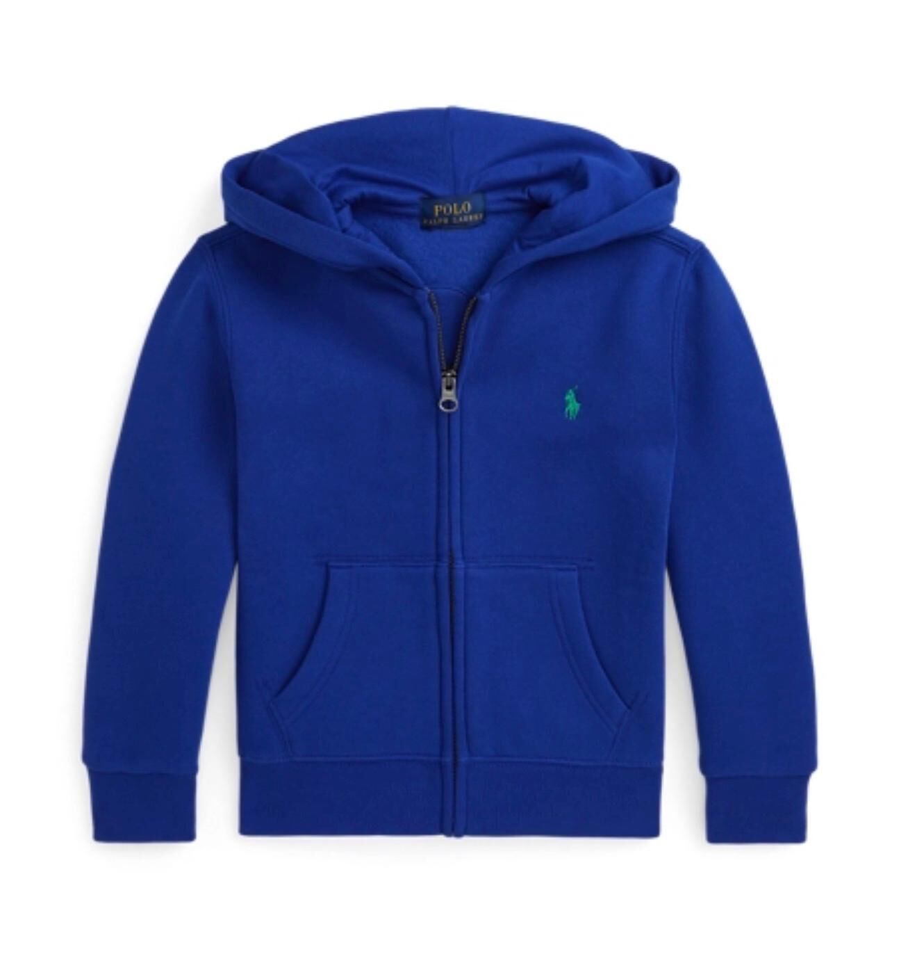 (現貨) 100%官方直送正貨 Polo Ralph Lauren Fleece Full zip hoodie (Classic Azure) Size 2-7 (Size 5)
