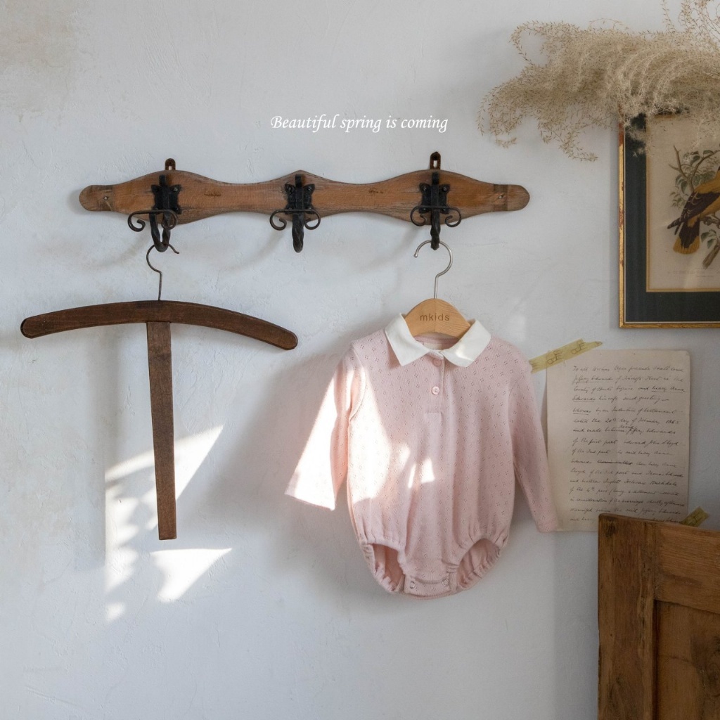 正韓春Mkids 嫩嬰三色雙鈕釦柔軟包屁衣